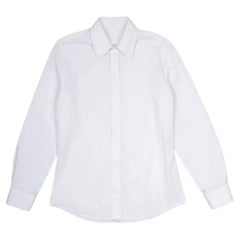 Camisa blanca de algodón para hombre de Alexander McQueen, talla M