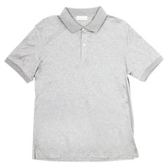 Alexander McQueen Men's Grey Cotton Polo Shirt, Size M, Italy, 2010