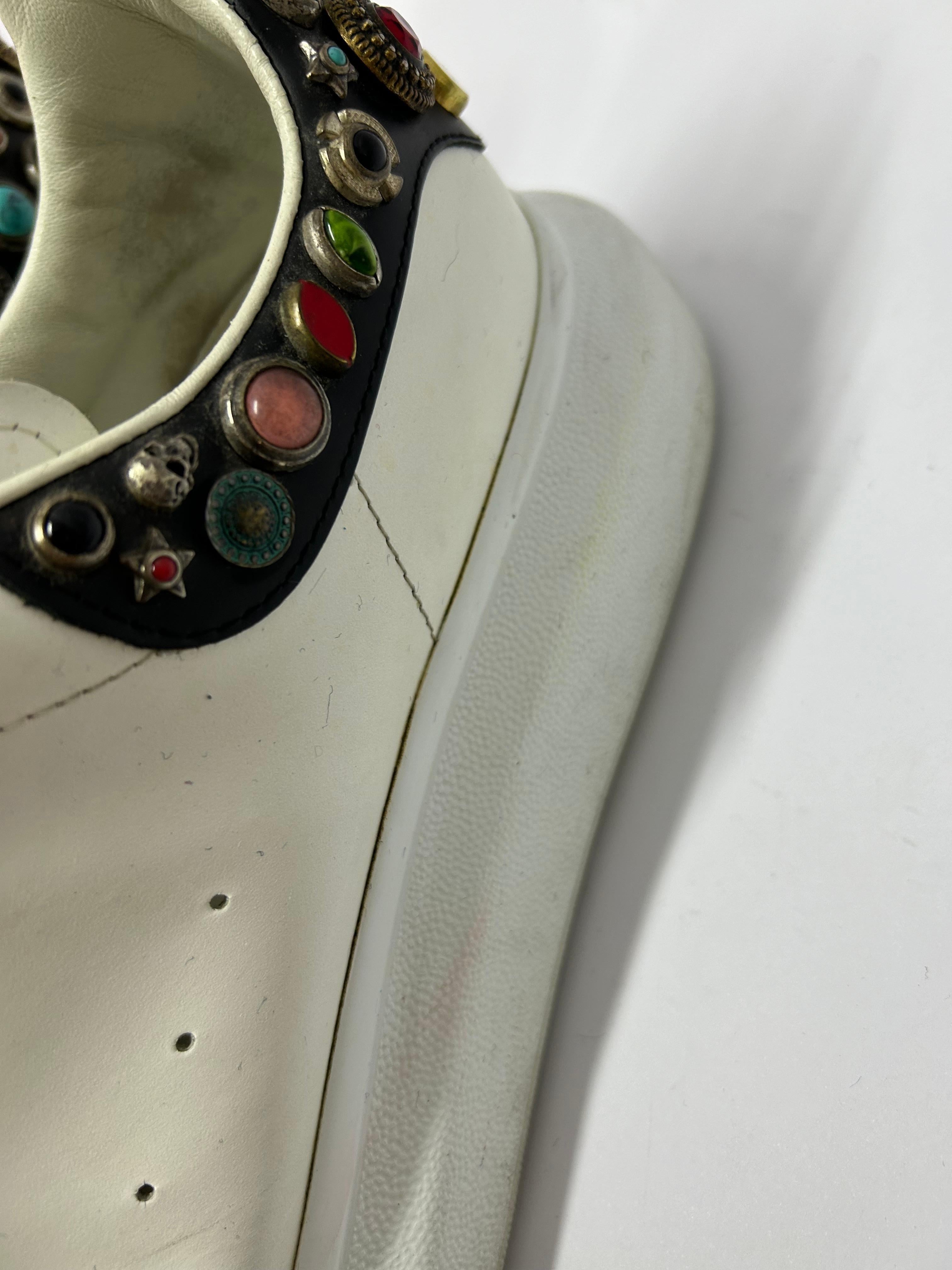 Alexander McQueen Hommes Sneakers oversized White Taille EU 44 en vente 6