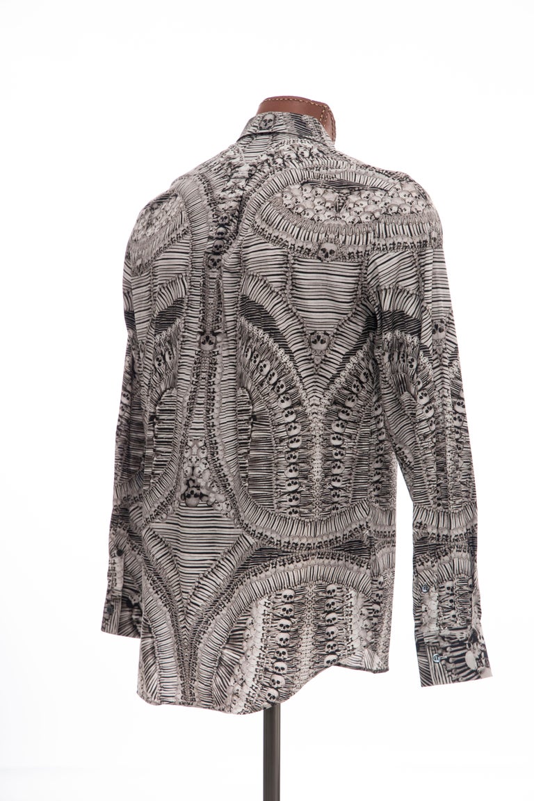alexander mcqueen skeleton shirt