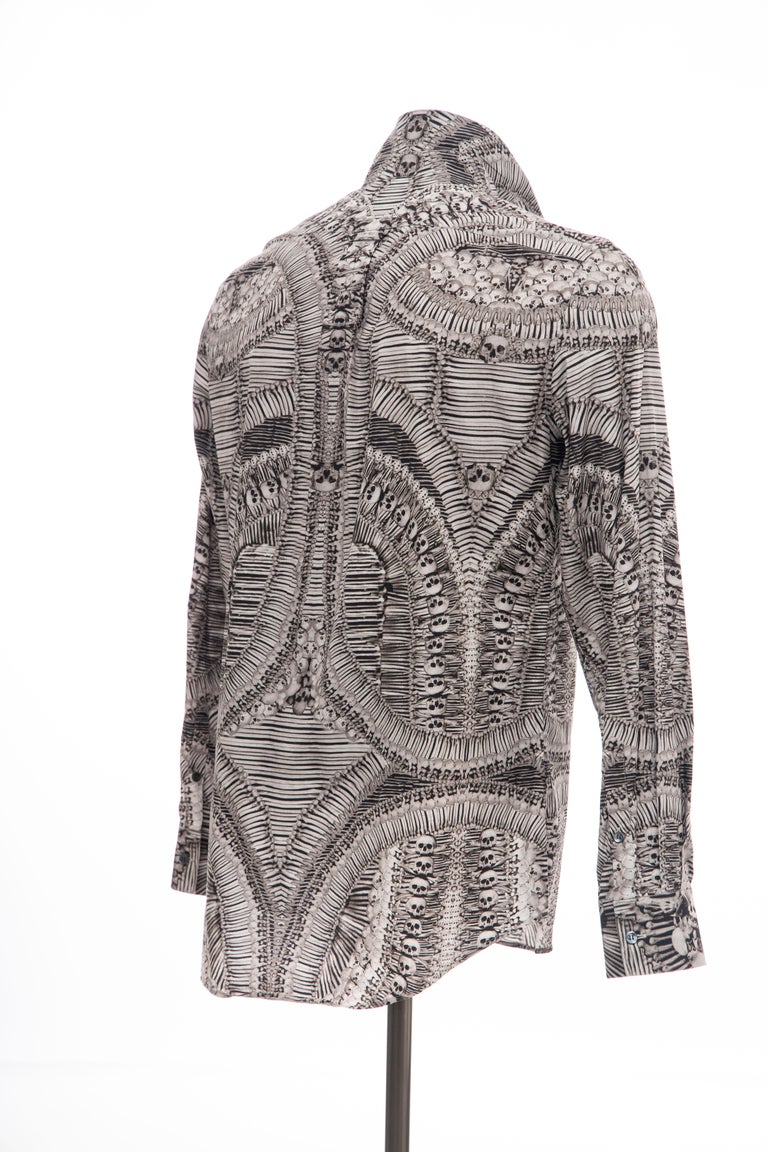 alexander mcqueen skeleton shirt