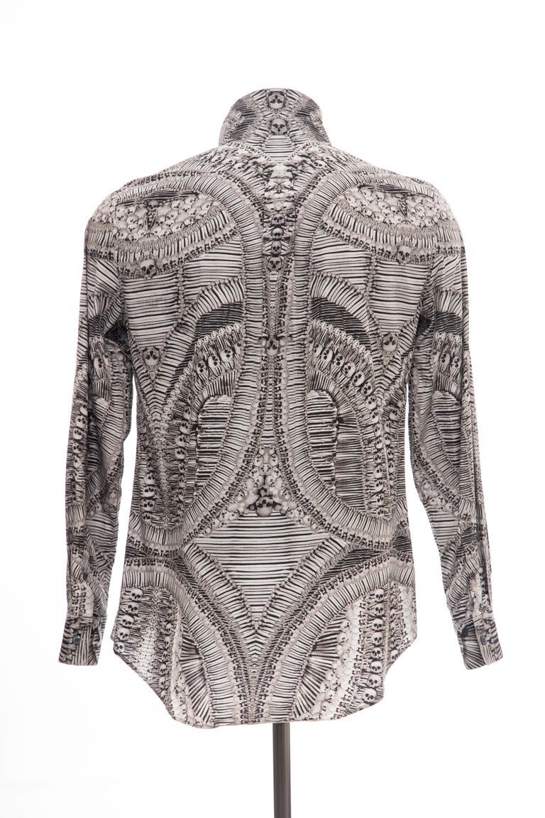 alexander mcqueen skeleton shirt