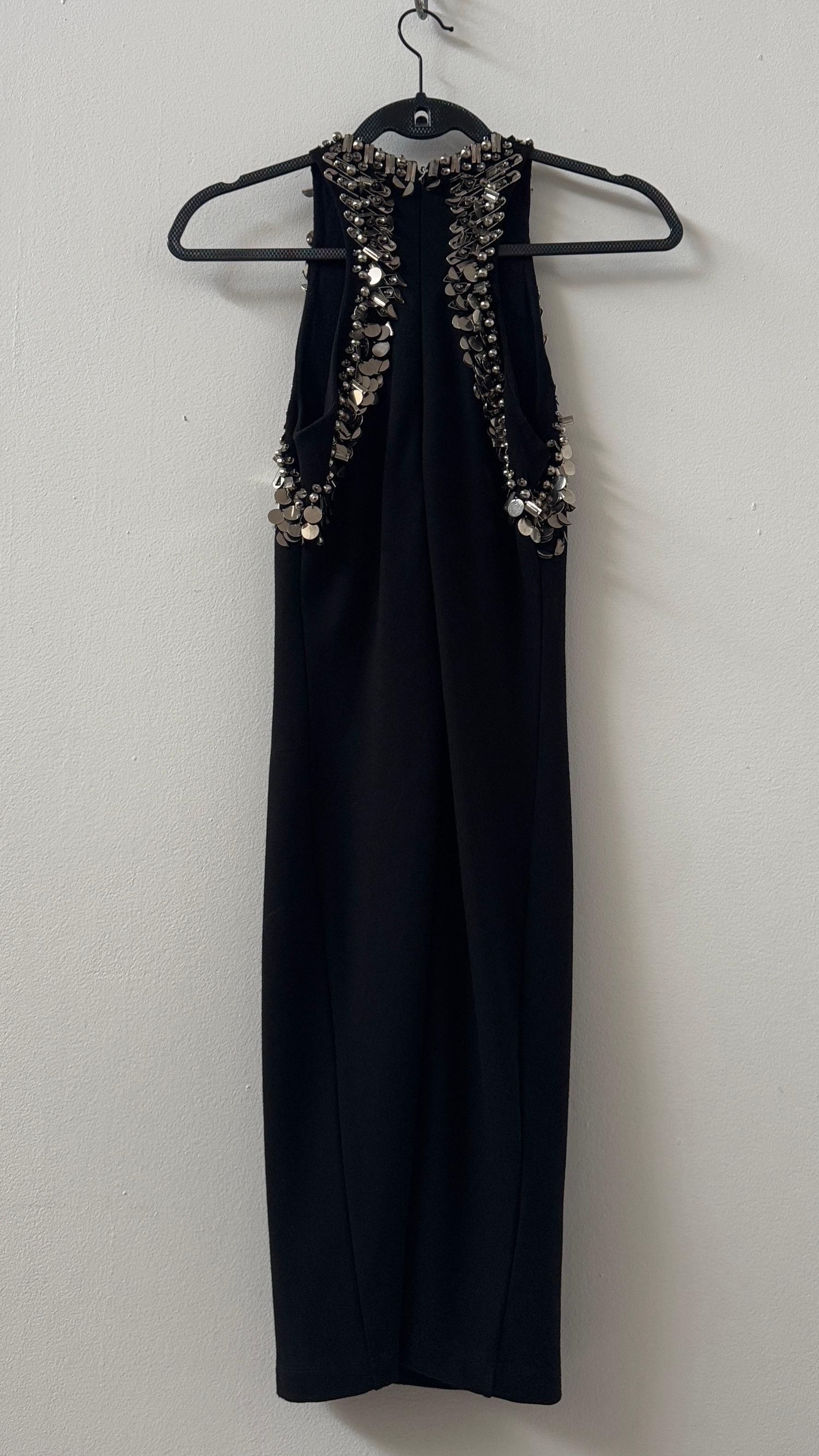 Alexander McQueen metal-embellished halter dress In Excellent Condition For Sale In Milano, IT