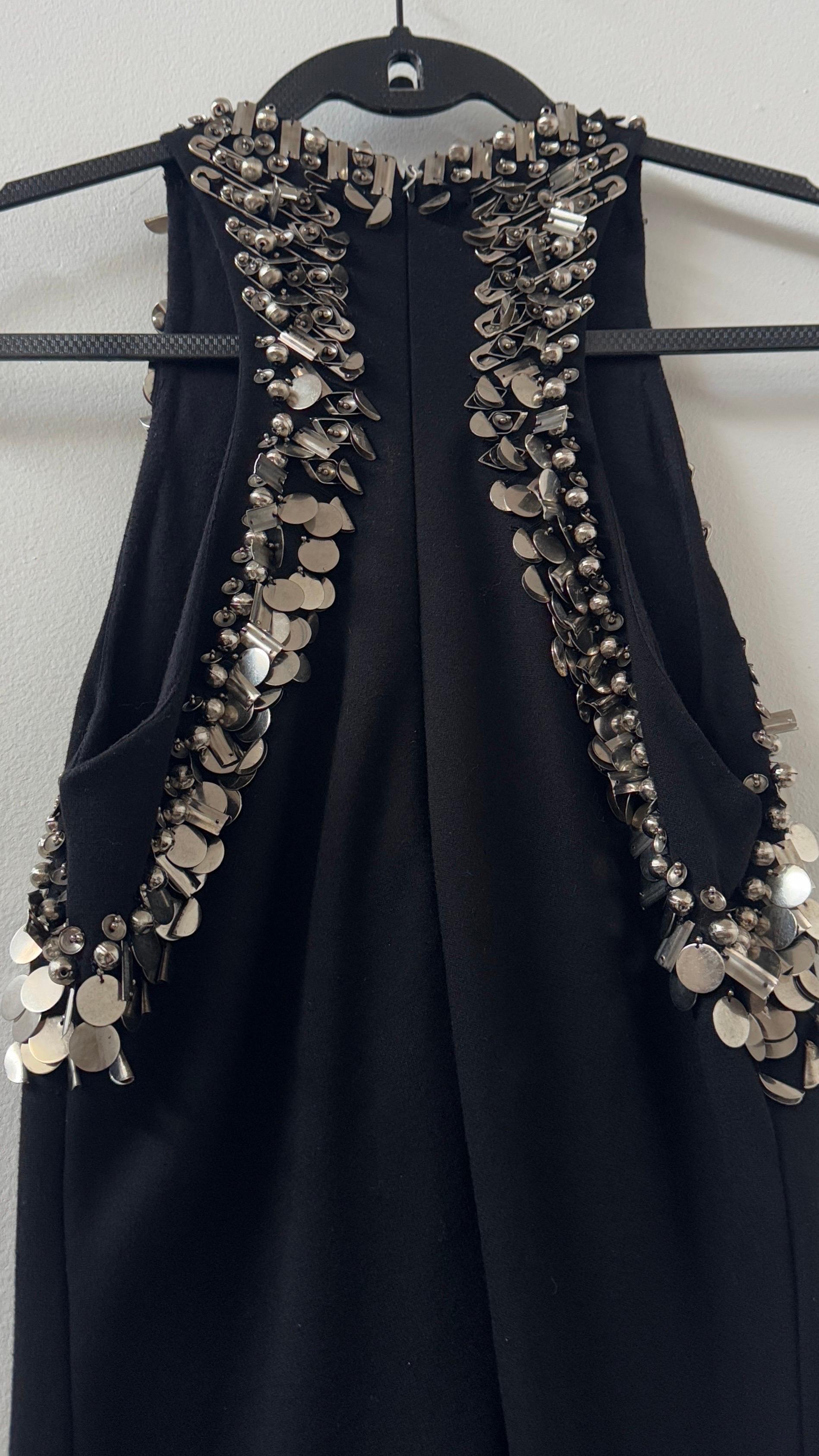 Women's Alexander McQueen metal-embellished halter dress For Sale