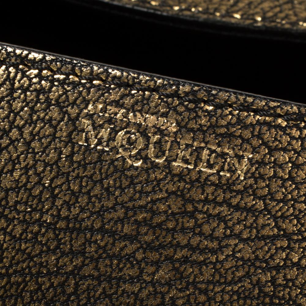 Alexander McQueen Metallic Gold Leather Mini Heroine Bag 2