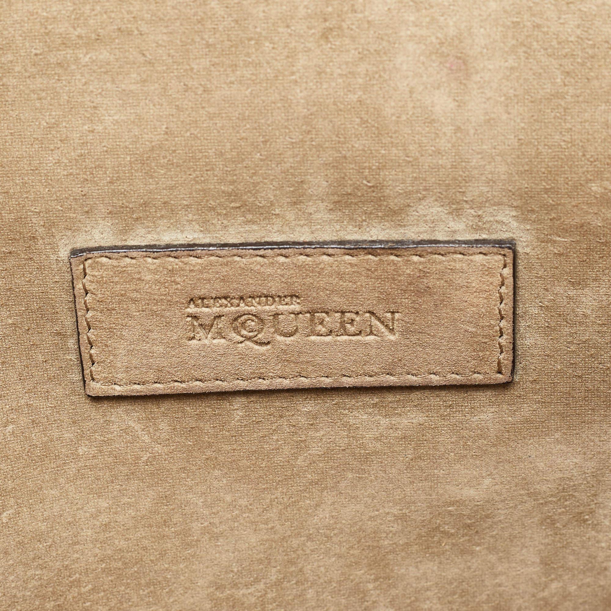 Alexander McQueen Metallic Python Heroine Chain Shoulder Bag 5