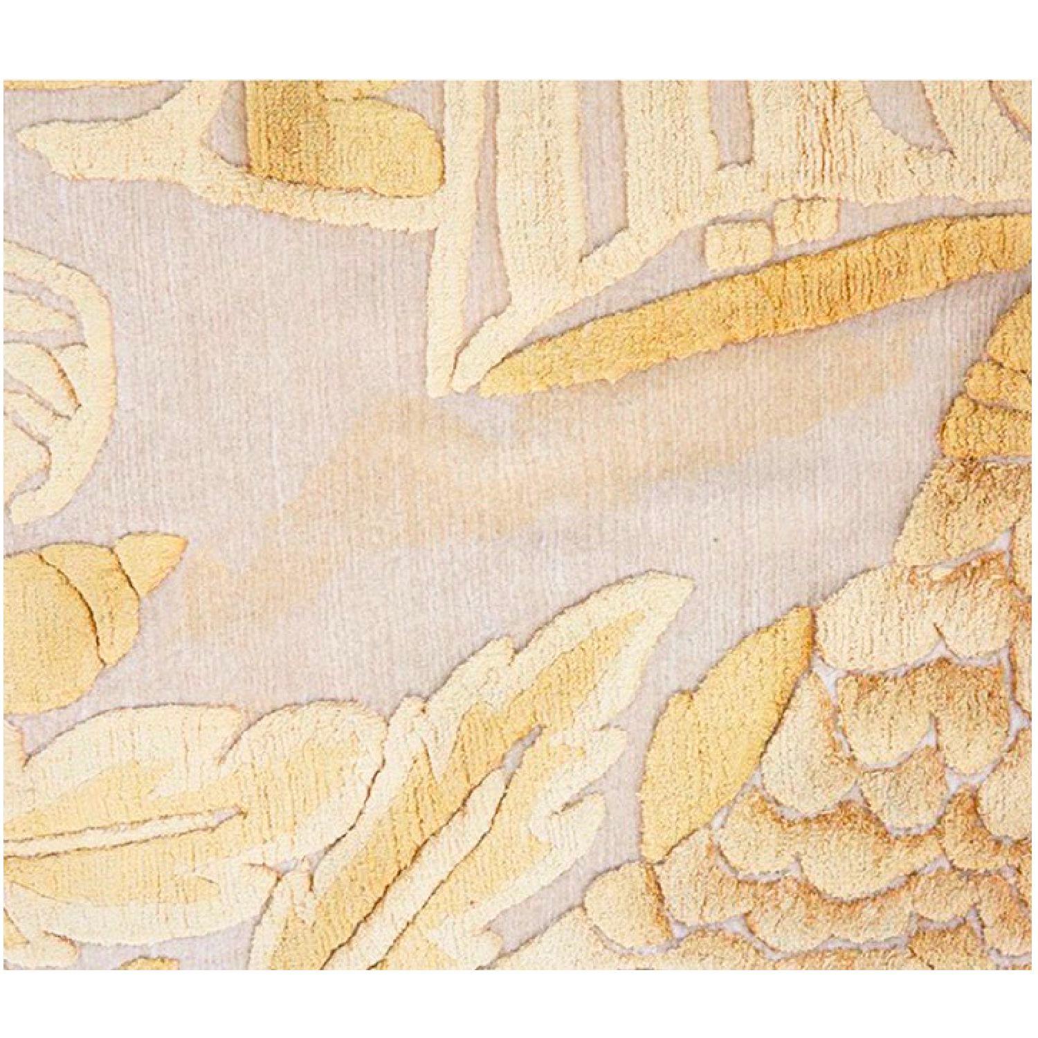 Alexander McQueen Alfombra anudada a mano de seda sobre lana con brocado militar, 2012 en venta 3