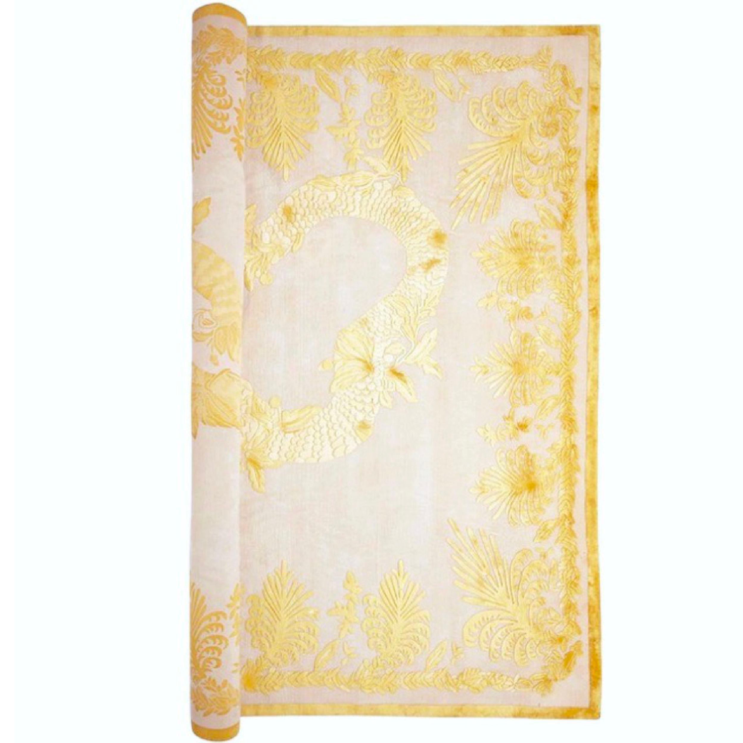Alexander McQueen Military Brocade Palatial Silk on Wool Hand-Knotted Rug, 2012 In Good Condition For Sale In Brooklyn, NY