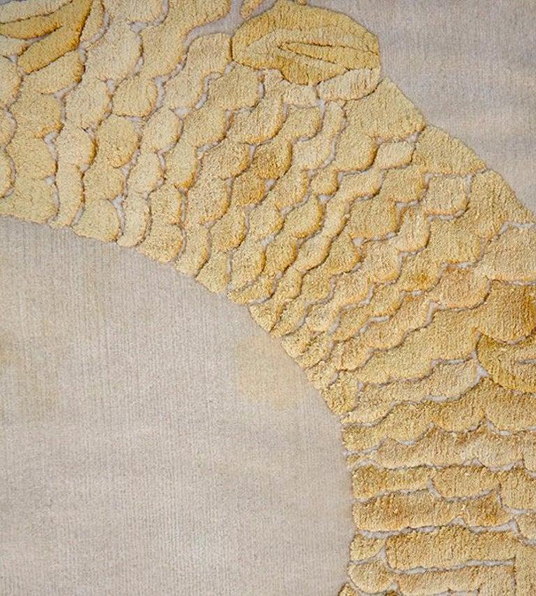 Alexander McQueen Alfombra anudada a mano de seda sobre lana con brocado militar, 2012 en venta 1