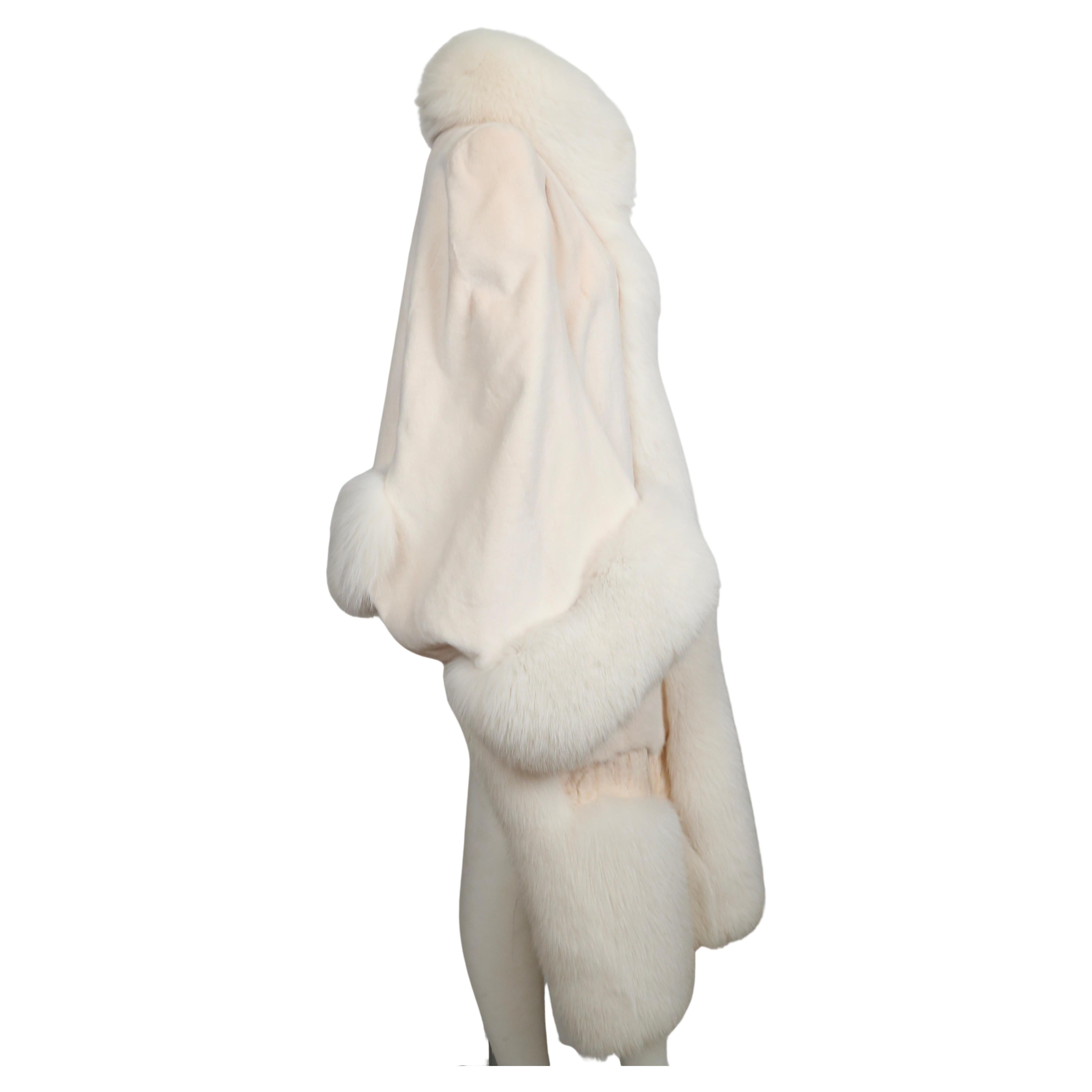 Alexander McQueen manteau en fourrure de vison, renard et agneau Unisexe en vente
