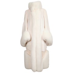 ALEXANDER MCQUEEN mink fox and lamb fur coat