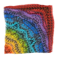 Alexander McQueen Multi-coloured Floral Print Scarf
