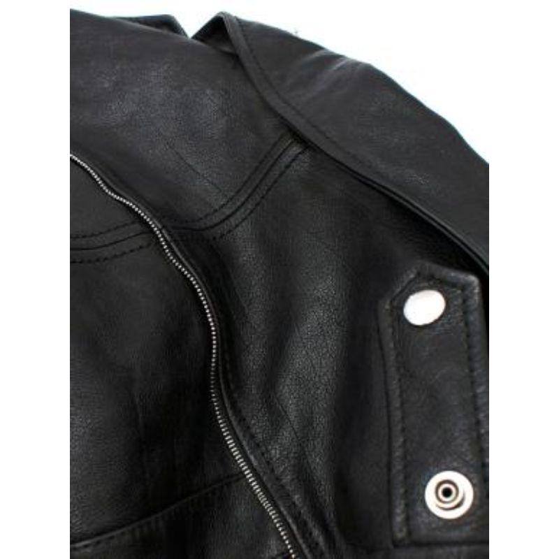 Alexander McQueen Multi Zip Cropped Sleeve Leather Jacket For Sale 4
