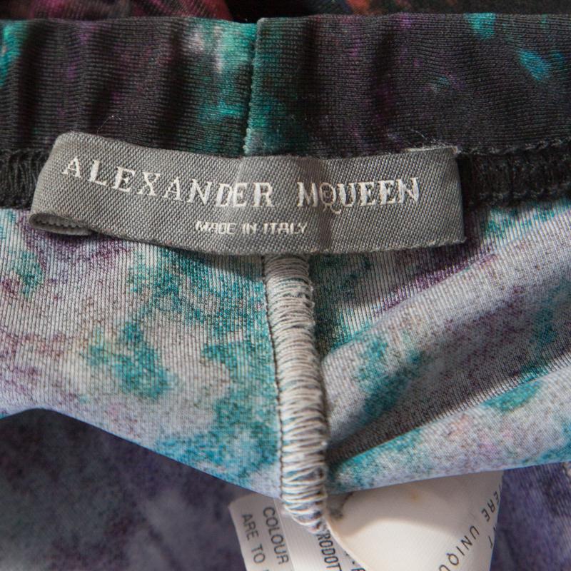 Women's Alexander McQueen Multicolor Digital Print Leggings L