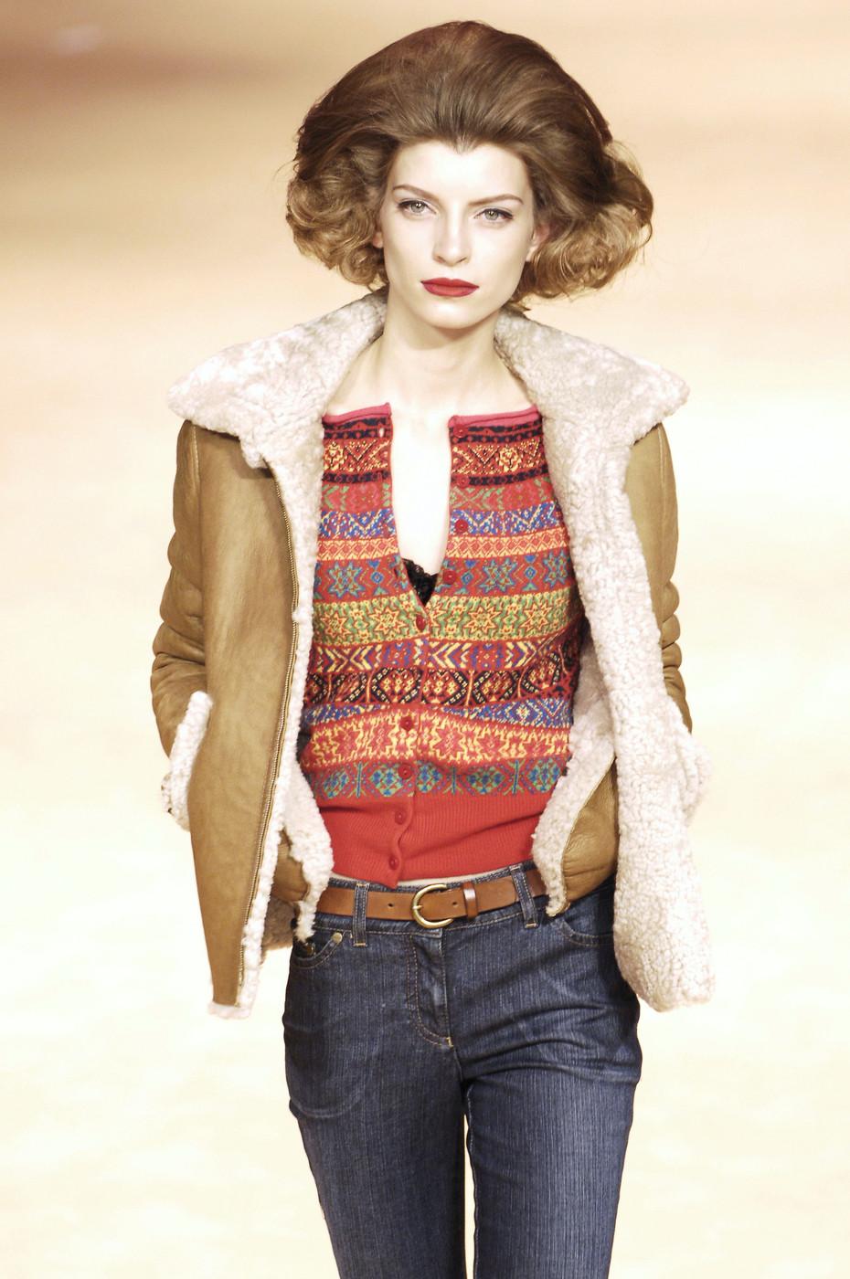 Alexander McQueen multicoloured knitted wool cardigan, fw 2005 In Excellent Condition In London, GB