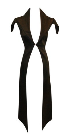 Alexander McQueen Museum Savage Beauty Untitled S/S 1999 Resin Black Coat Dress
