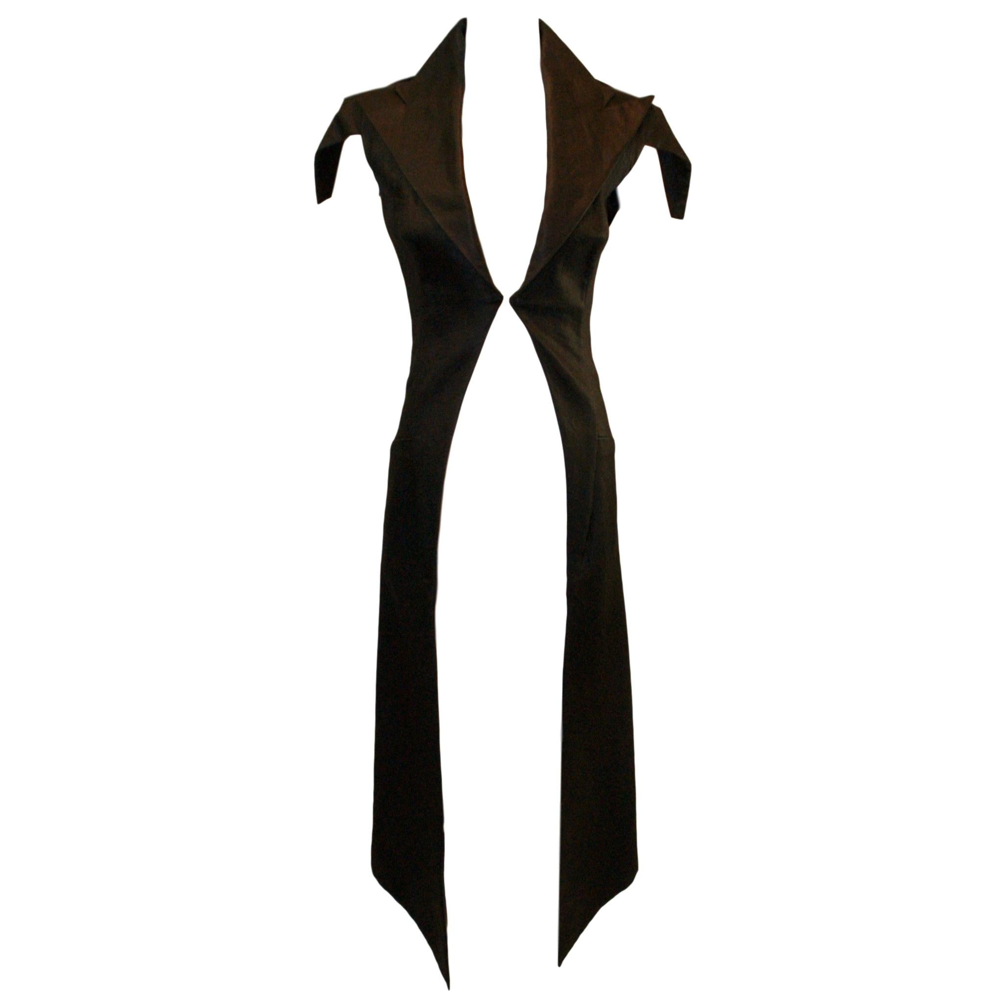 Alexander McQueen Museum Savage Beauty Untitled S/S 1999 Resin Black Coat Dress