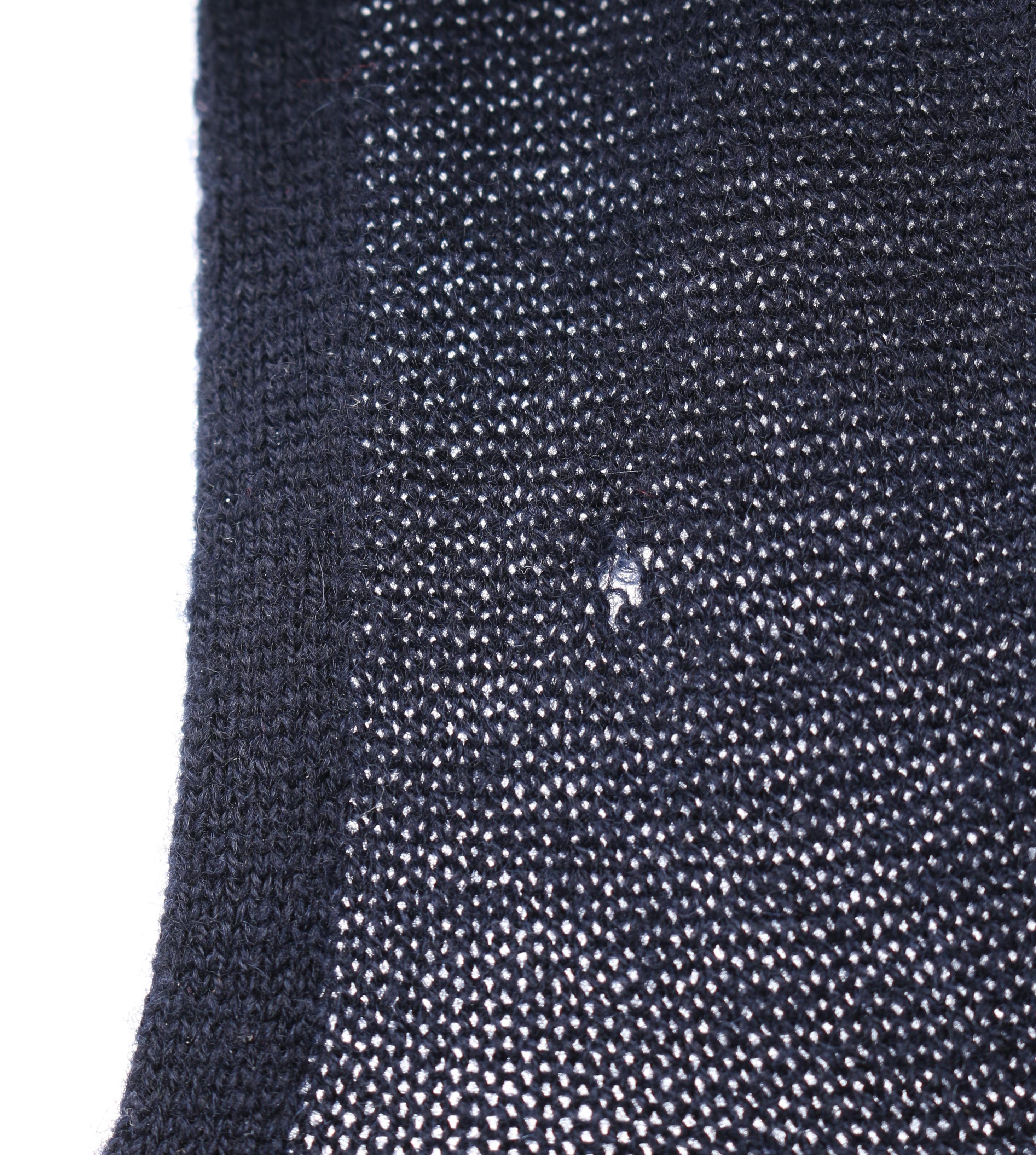 ALEXANDER McQUEEN Navy Blue Cashmere Knit Peplum Sweater 1