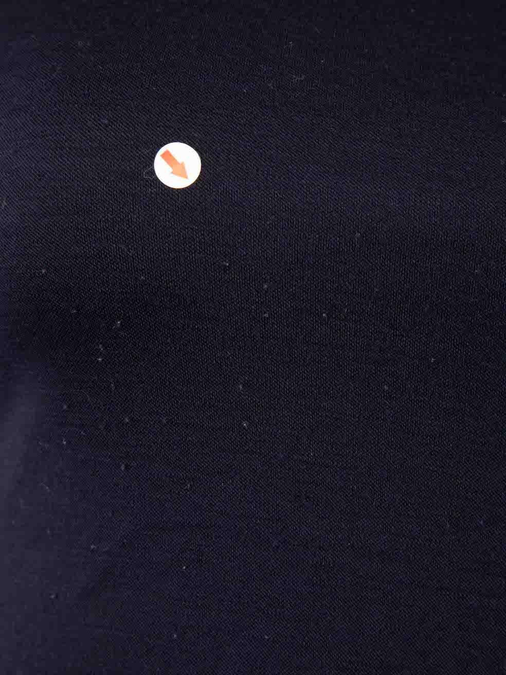 Alexander McQueen - Top à col roulé avec boutons - Bleu marine - Taille S Pour femmes en vente