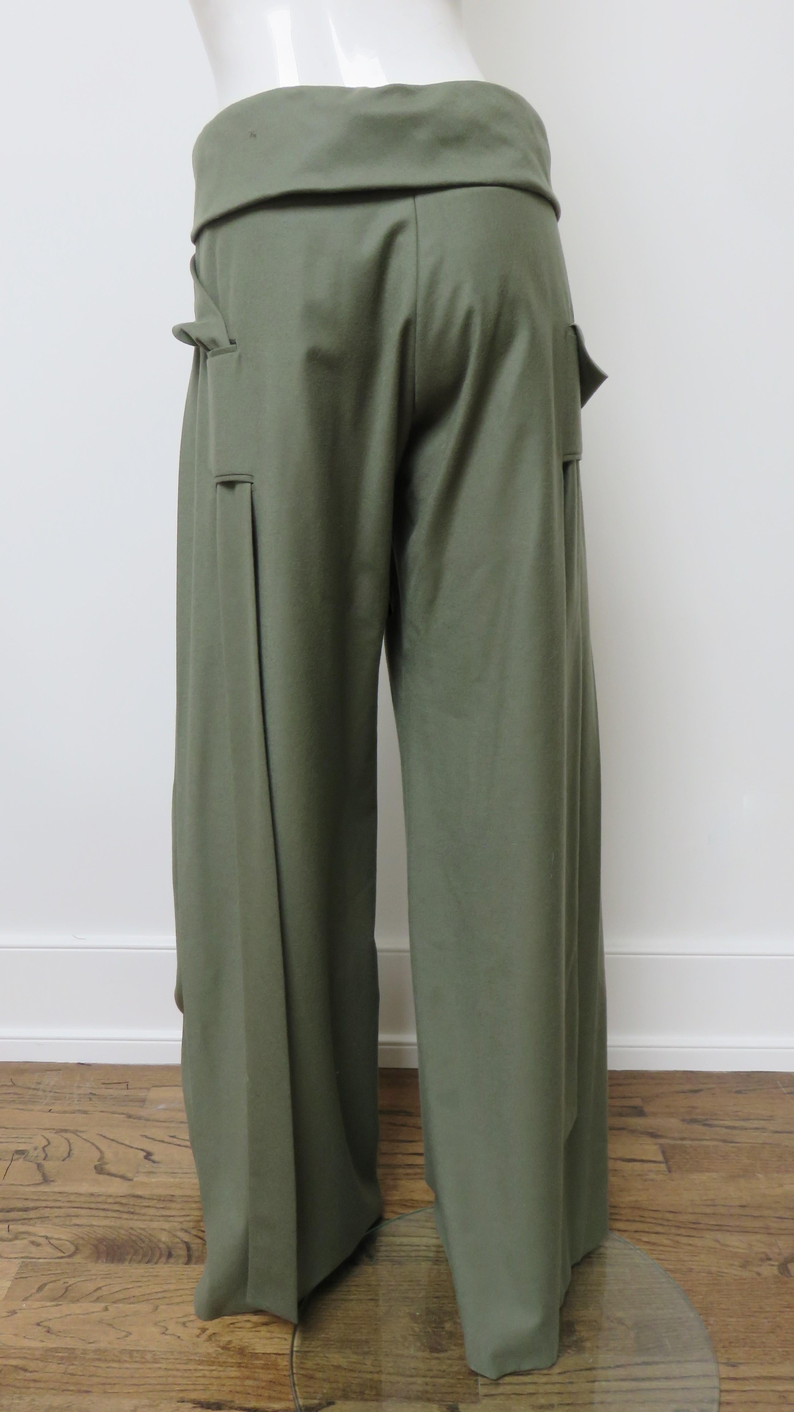 Alexander McQueen New A/W 2004 Cashmere Pants For Sale 5