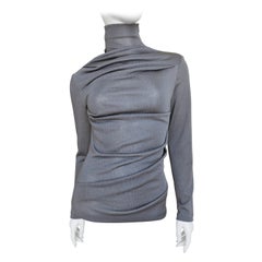 Alexander McQueen New Draped Silk Top 1999