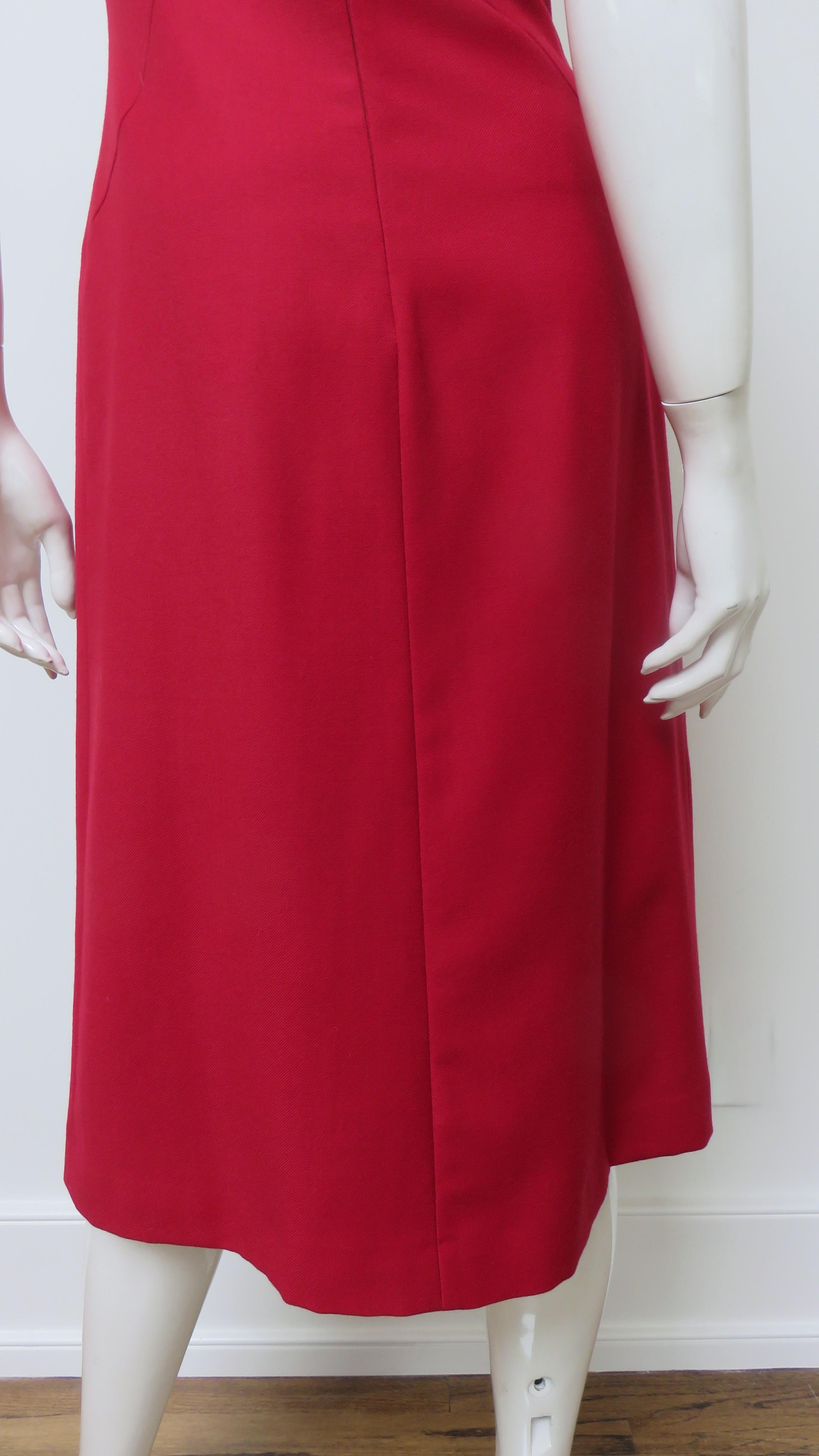 Alexander McQueen Nouvelle robe avec fentes sur le devant AW 1999 en vente 9