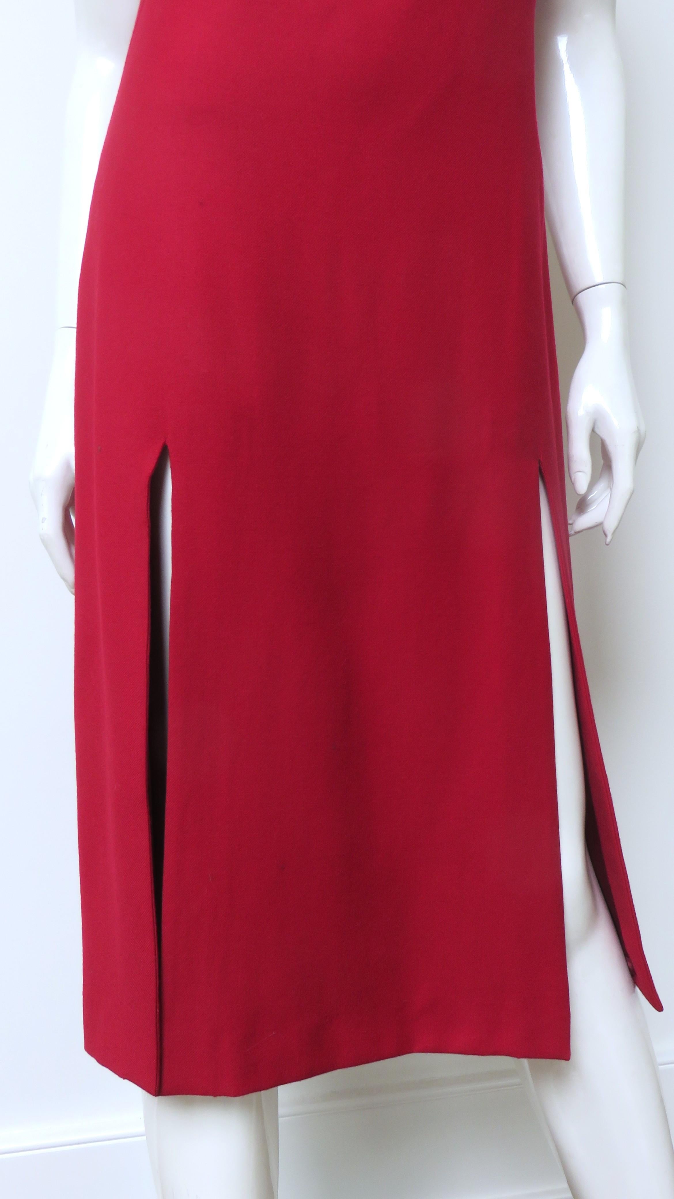 Alexander McQueen Nouvelle robe avec fentes sur le devant AW 1999 Pour femmes en vente