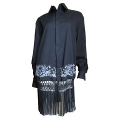 Alexander McQueen New Fringe Embroidery Shirt S/S 1999