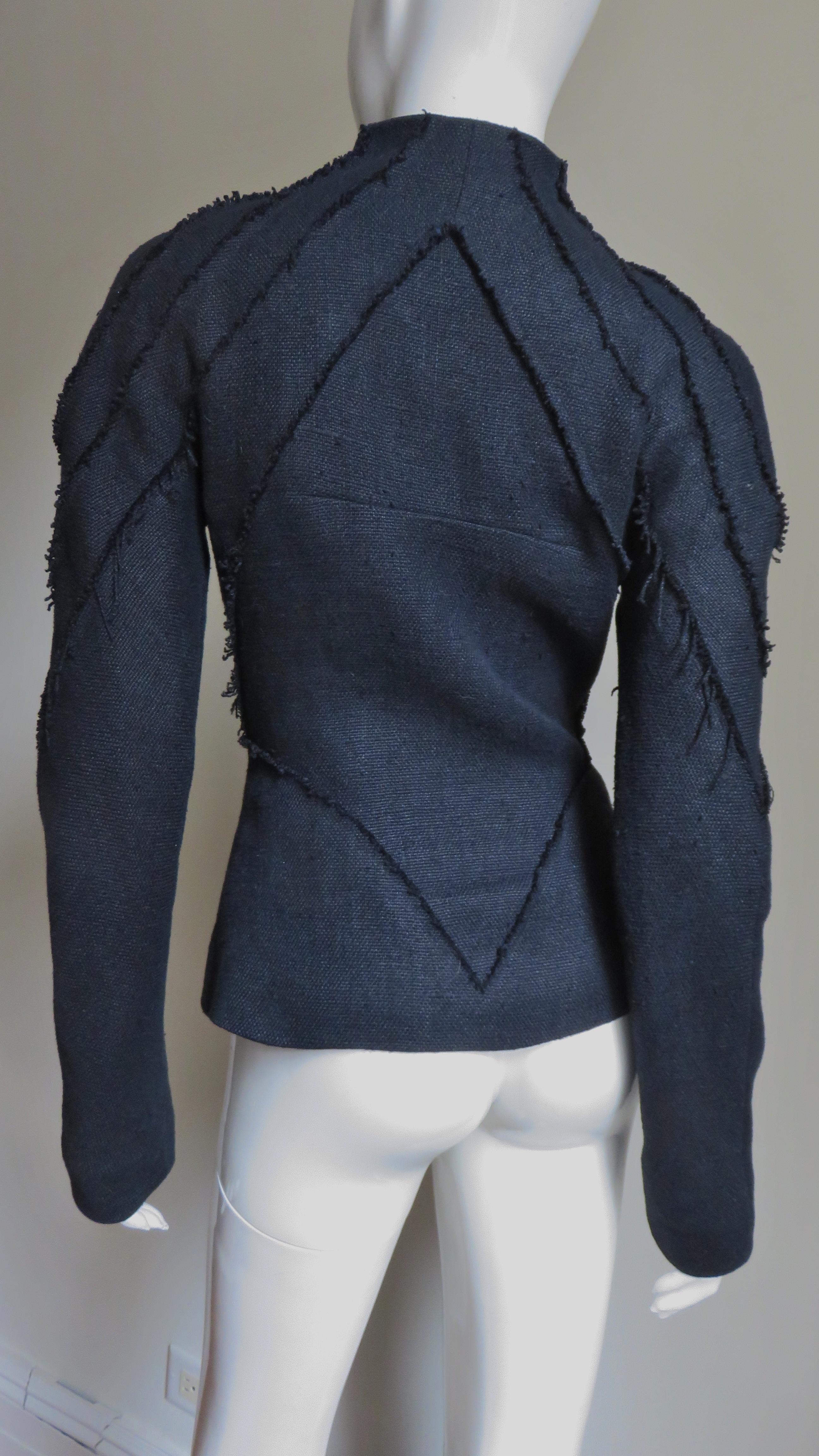Alexander McQueen - Veste et pantalon à motif marin, travaillées avec soin, A/H 1999 en vente 7