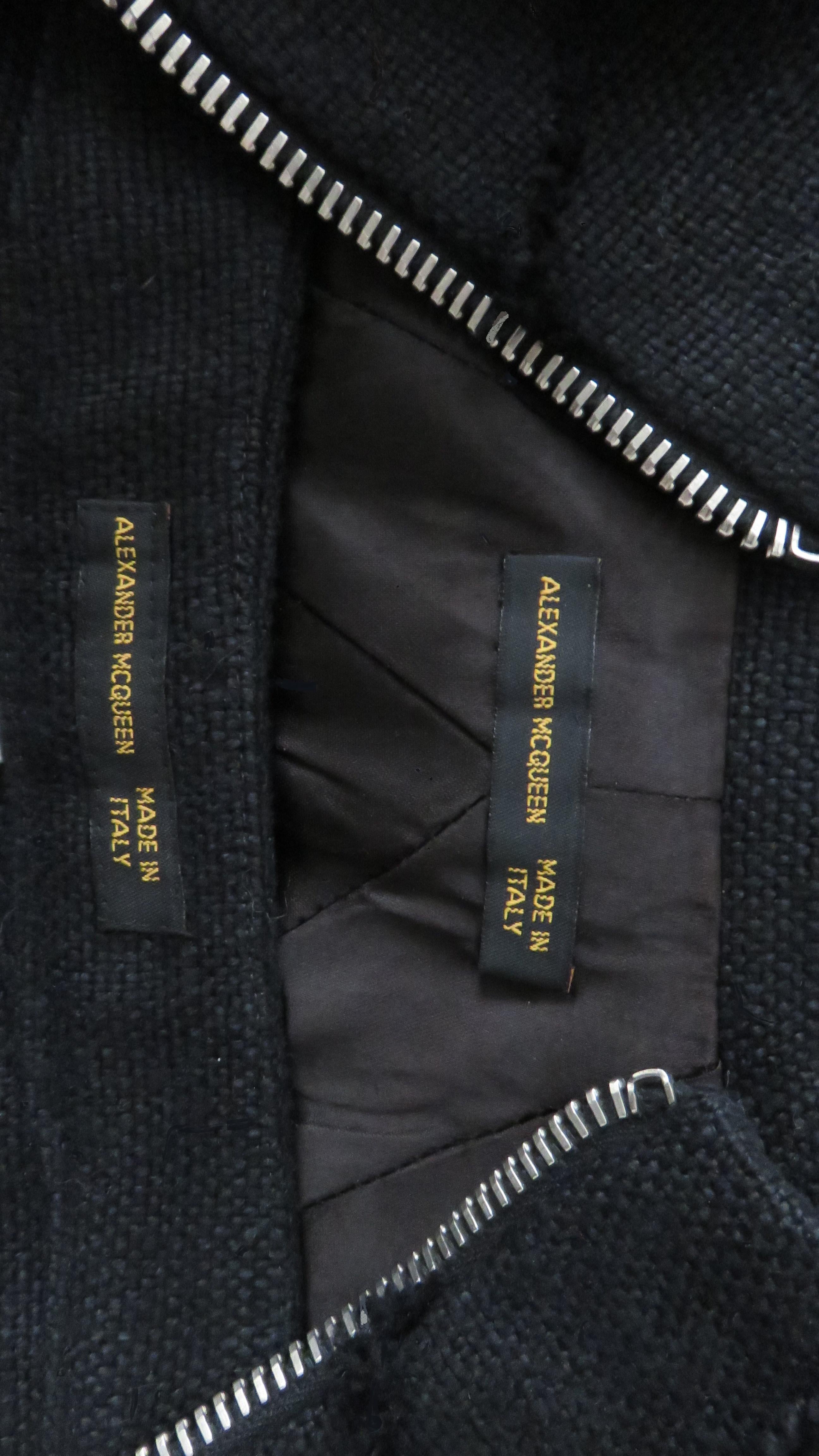 Alexander McQueen - Veste et pantalon à motif marin, travaillées avec soin, A/H 1999 en vente 11
