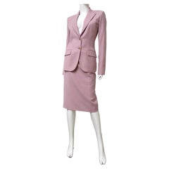 Vintage Alexander McQueen New Pink Skirt Suit S/S 1999
