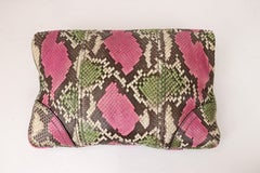 Alexander McQueen Novak Python Flappy Clutch
