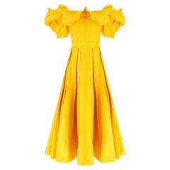 Alexander McQueen Off-The-Shoulder Boned Corset Midi Dress