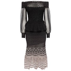 Alexander McQueen Off-the-Shoulder Knitted Dress 