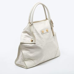 Alexander McQueen Off White Leather Large De Manta Tote