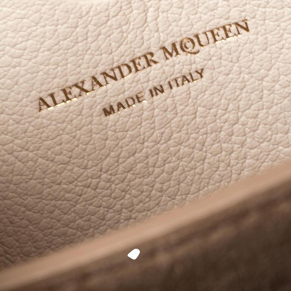 Alexander McQueen Off White Leather Scarf Box 19 Shoulder Bag 3
