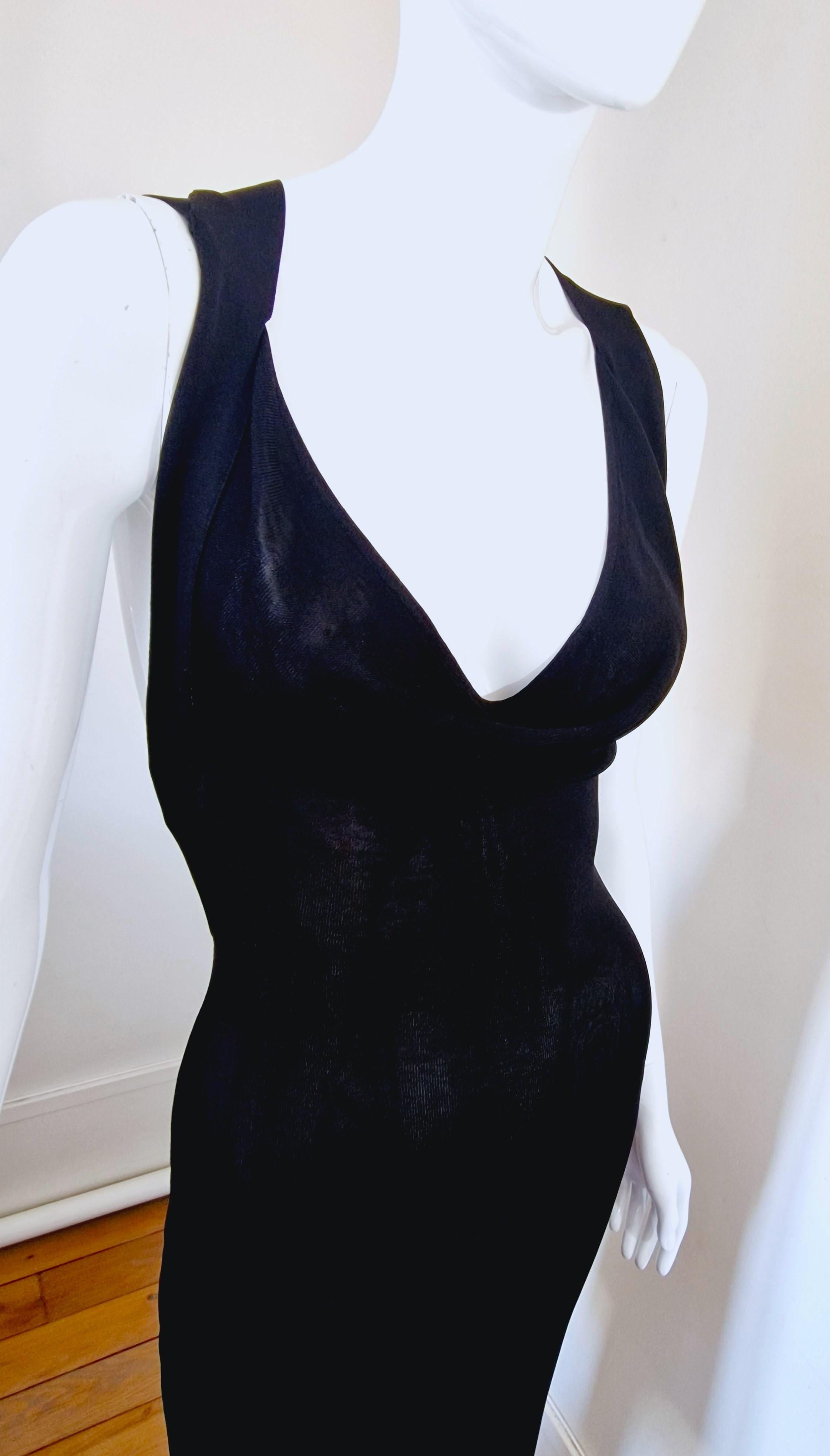 Alexander McQueen Open Back Straps Bondage Cut Out Cutout Small Medium Dress For Sale 8