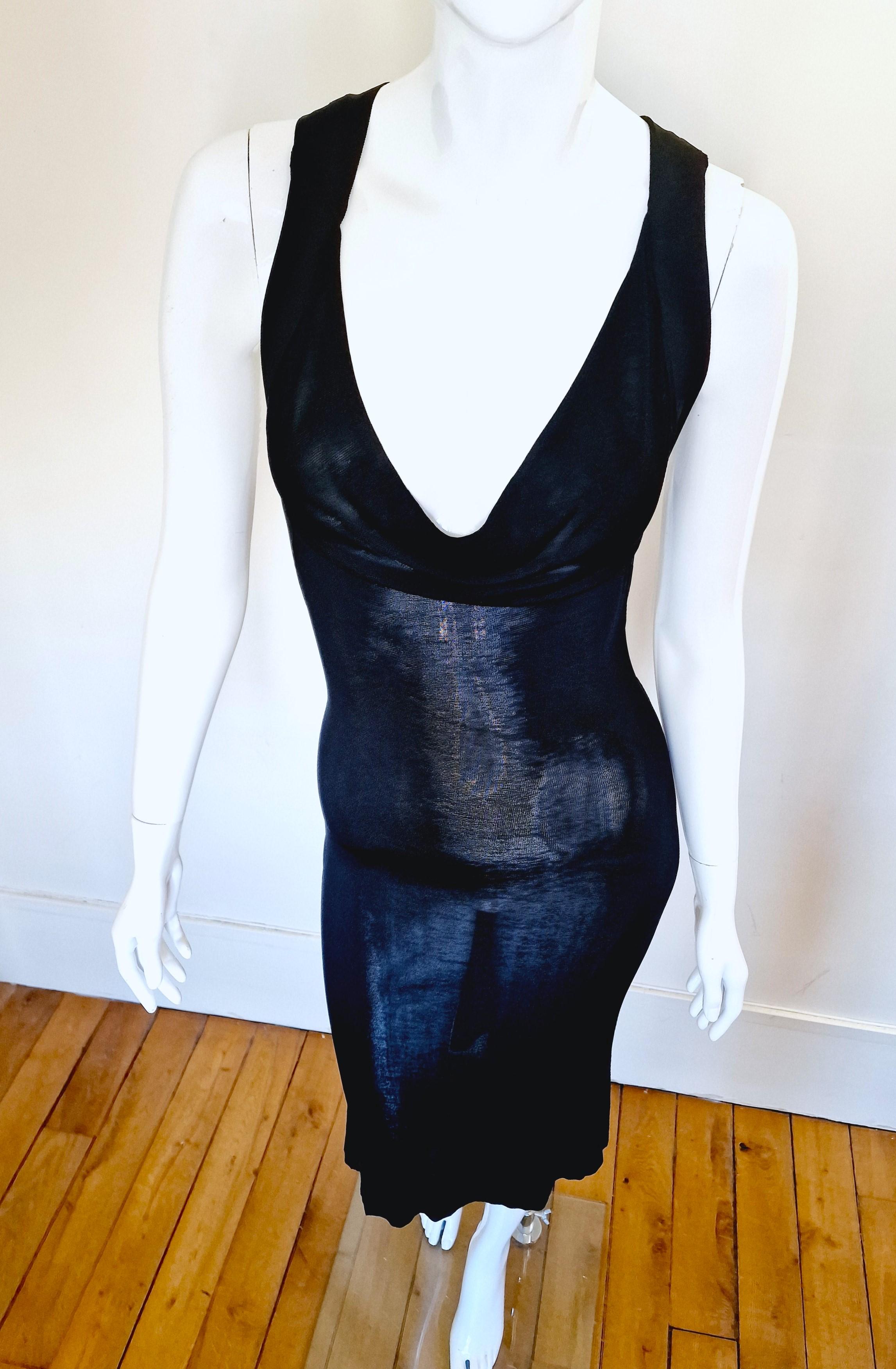 Gray Alexander McQueen Open Back Straps Bondage Cut Out Cutout Small Medium Dress For Sale
