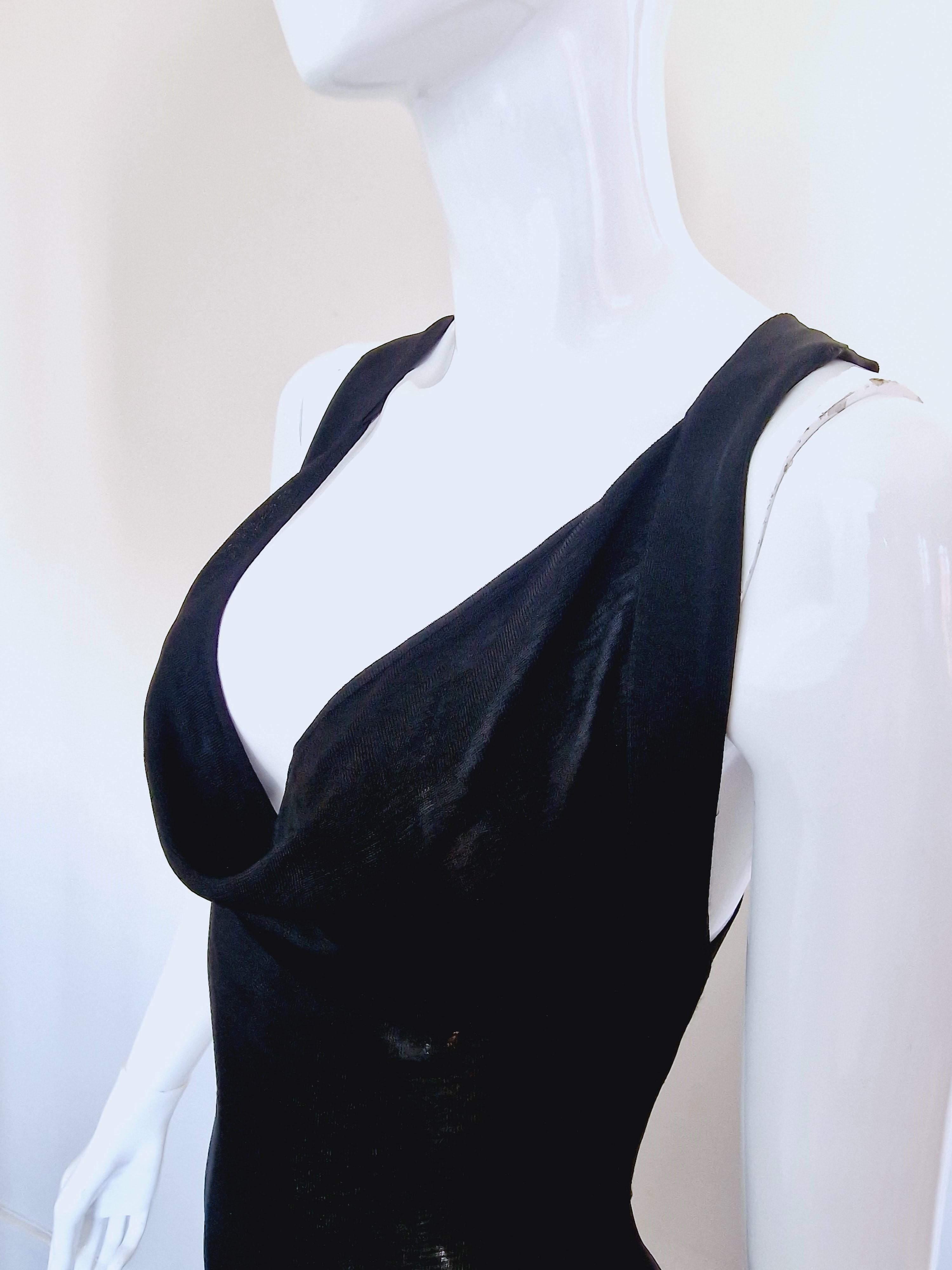 Alexander McQueen Open Back Straps Bondage Cut Out Cutout Small Medium Dress For Sale 1