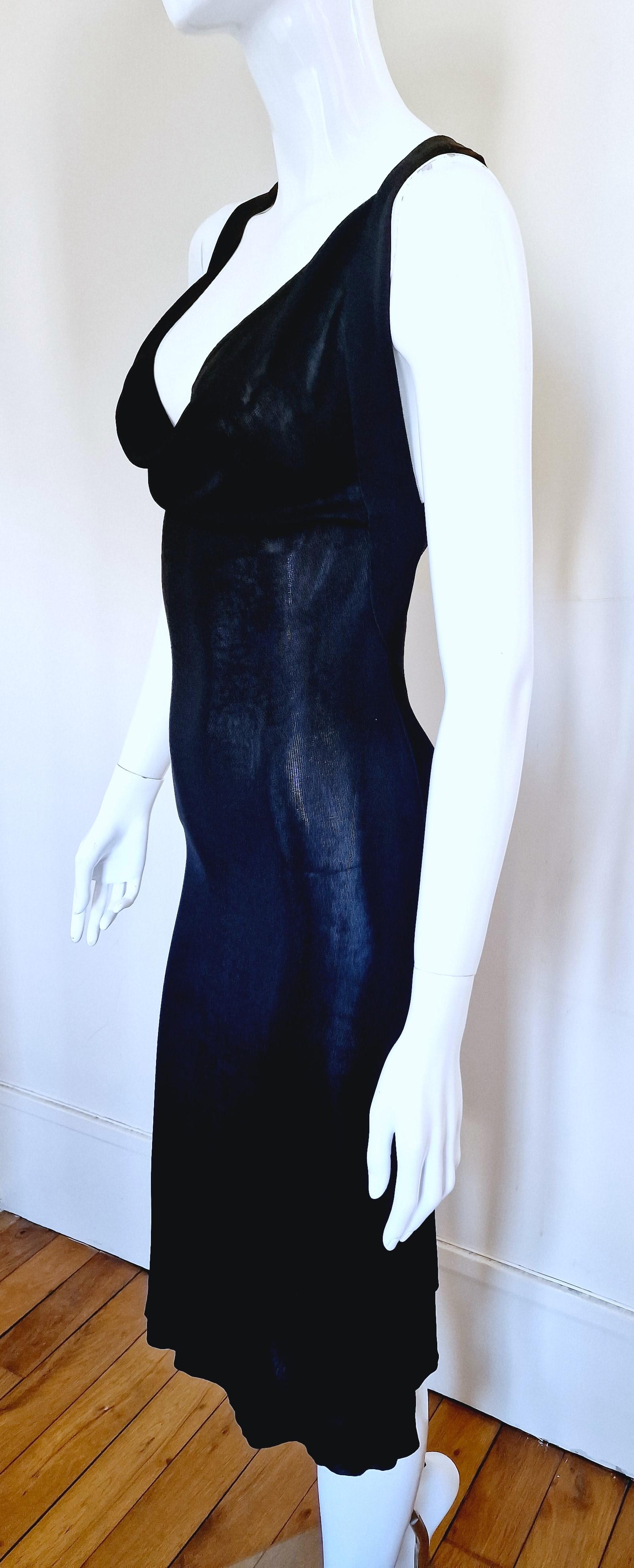 Alexander McQueen Open Back Straps Bondage Cut Out Cutout Small Medium Dress For Sale 2