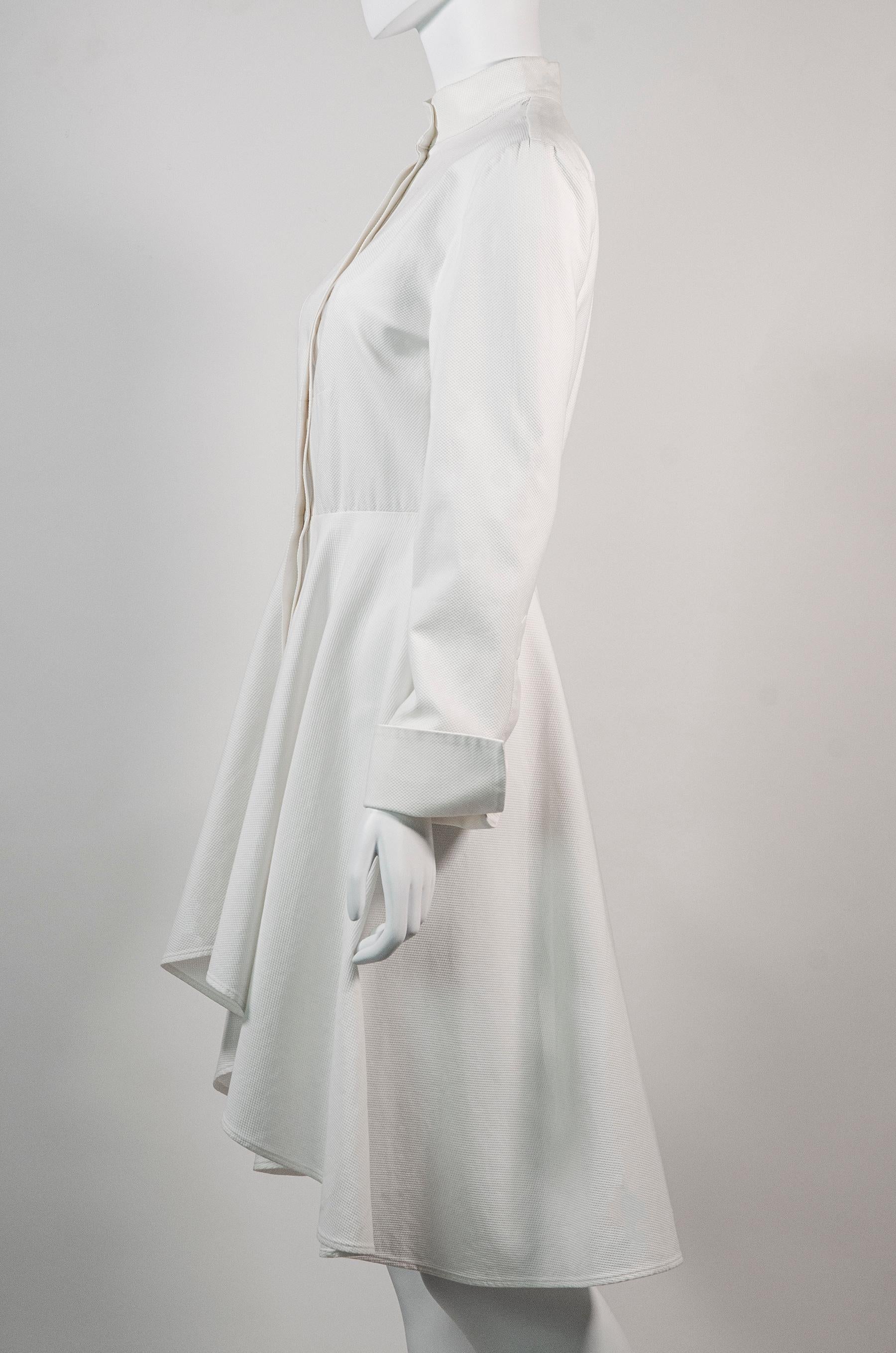 alexander mcqueen white shirt dress