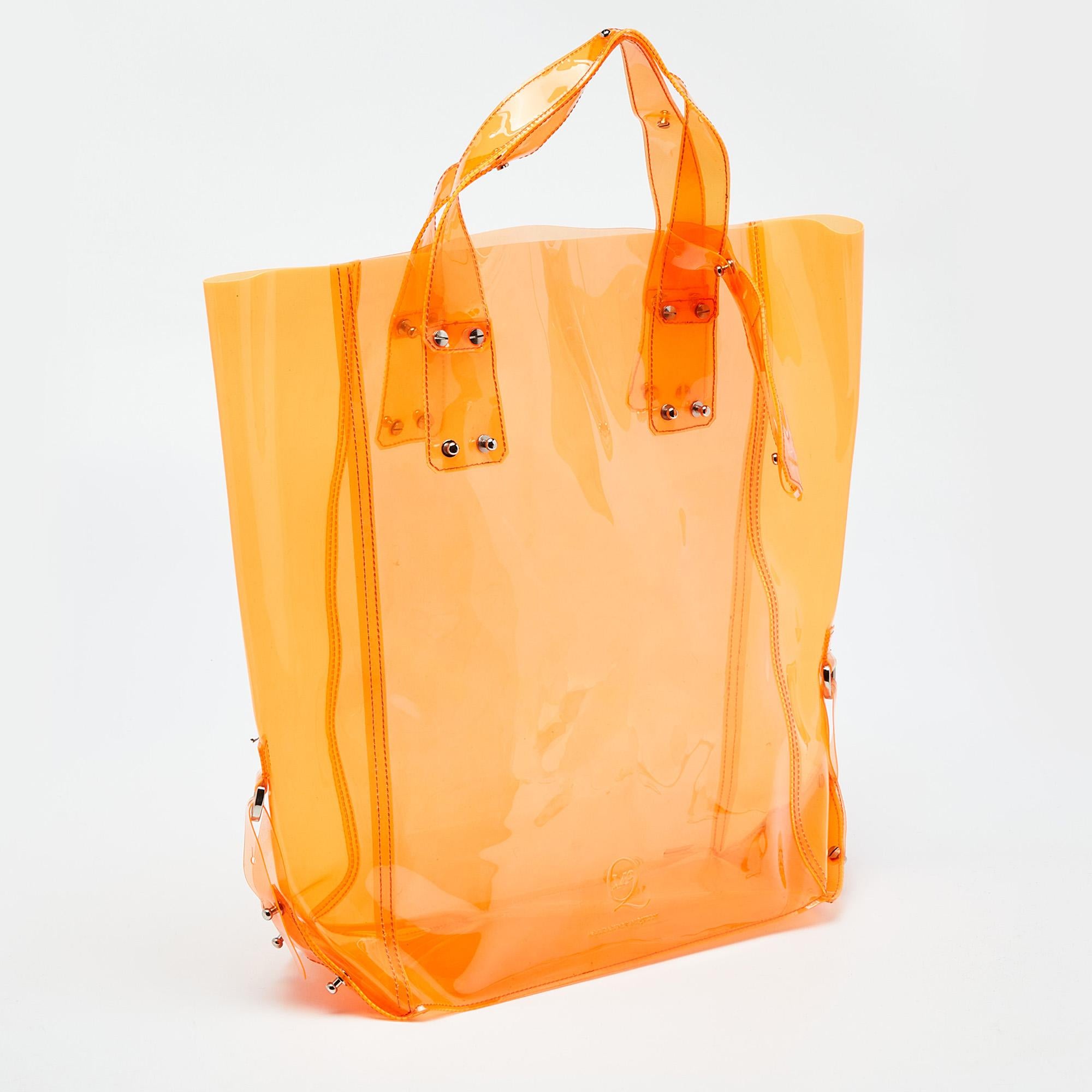 Bolso de PVC naranja Alexander McQueen Naranja