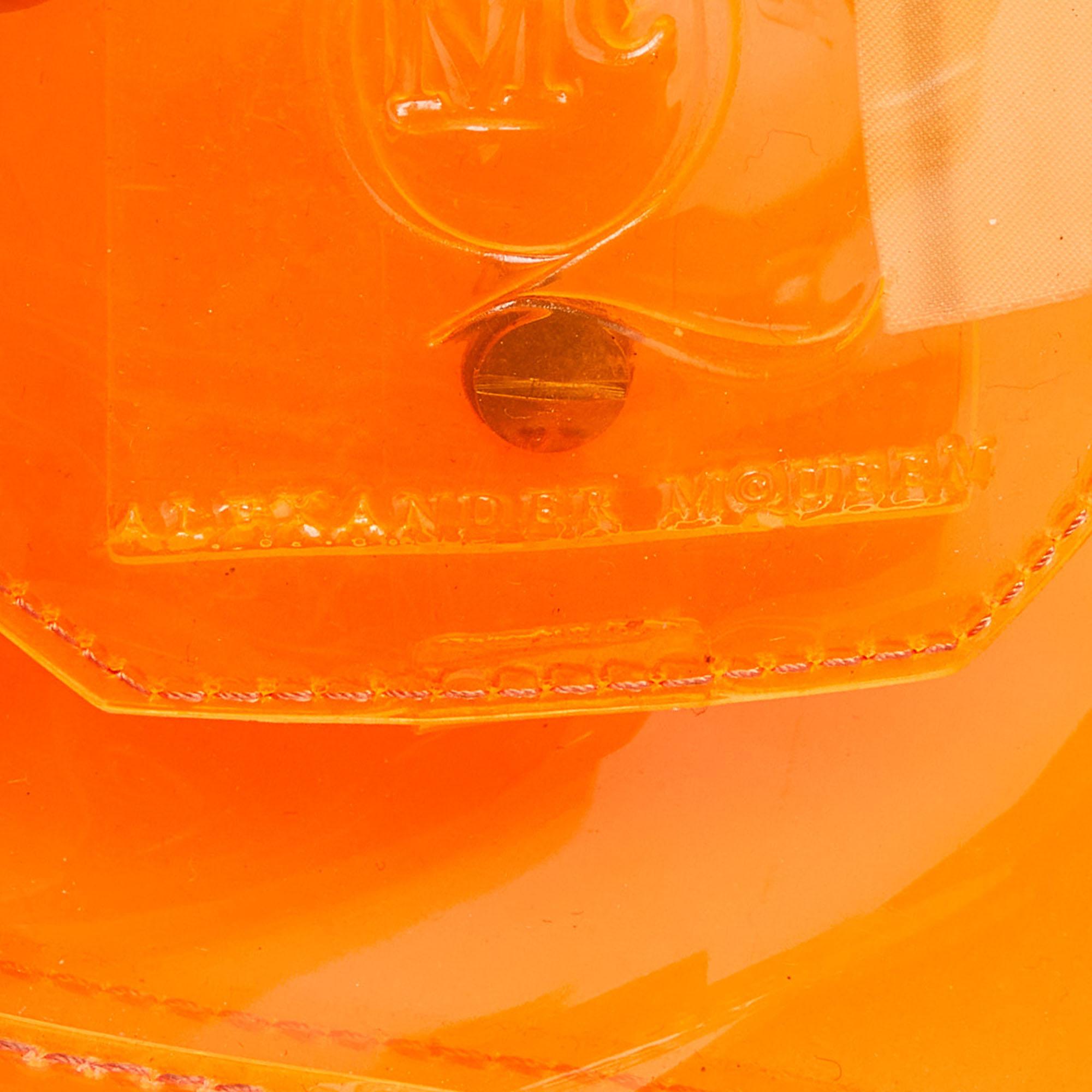 Bolso de PVC naranja Alexander McQueen 3