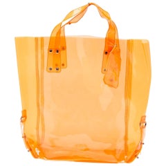 Alexander McQueen Orange PVC Tote