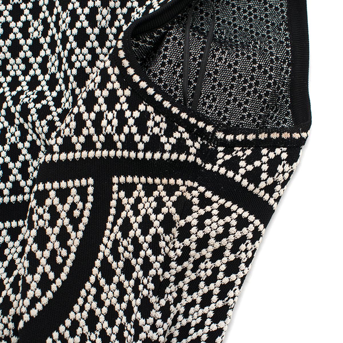 Alexander McQueen ornate-jacquard knit dress US 8 For Sale 3