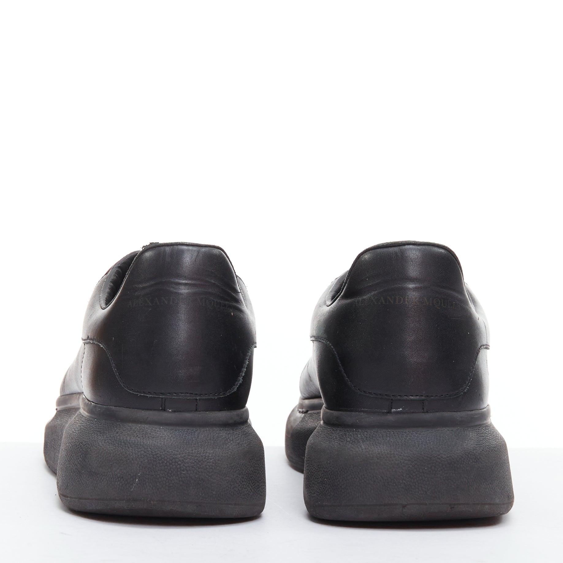 ALEXANDER MCQUEEN Oversized black leather chunky sneakers EU44 For Sale 1