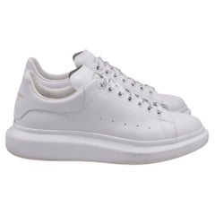 Alexander McQueen Oversized Platform Sneakers in White Leather
