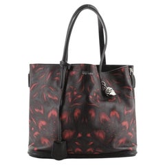 Alexander McQueen Padlock Shopper Tote Printed Leather Large