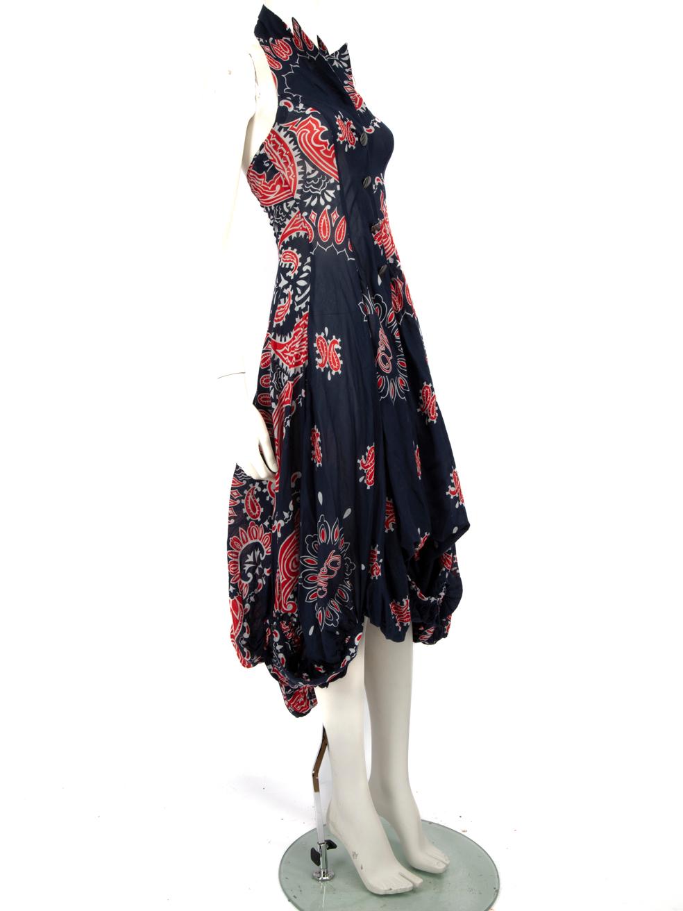 CONDITION is Very good. Minimal wear to dress is evident. There is a pull to the weave on the lefts side of the dress and abrasions along the buttons on this used Alexander McQueen designer resale item.
  
  
  
  Details
  
  
  Multicolour- navy,