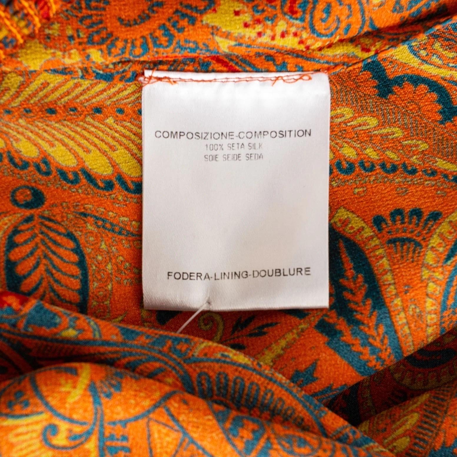 Alexander McQueen Paisley Print Shift Dress Spring2008 For Sale 2